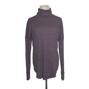 Michael Stars maroon long sleeves turtle neck sweater size XS